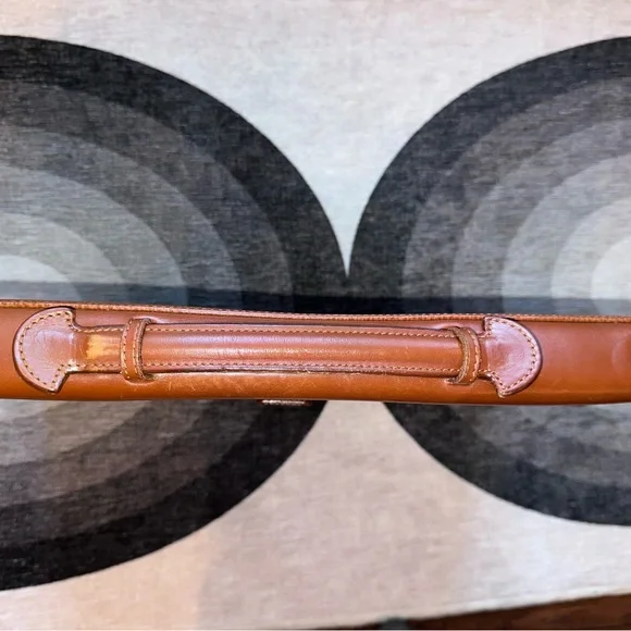 BALLY Vintage Italian Leather Briefcase Cognac Executive Lock Case - Collector - Picture 9 of 15